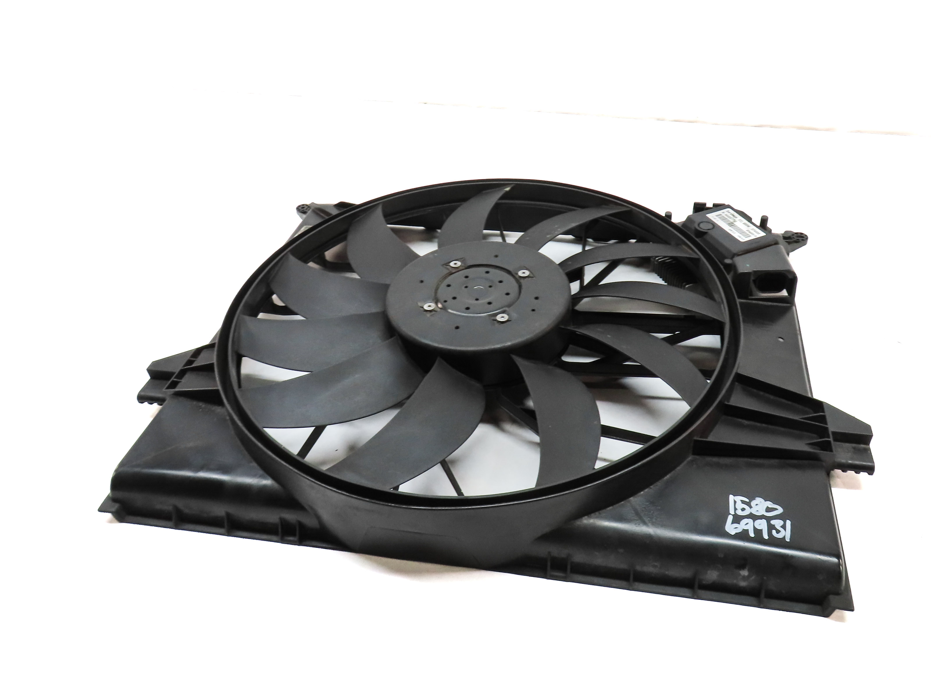 2007-2012 MERCEDES GL ML R CLASS (X164 W164 W251) RADIATOR COOLING FAN w/ SHROUD — exact item pictured